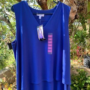 Asymmetrical Sleeveless Athleisure Top PLUS